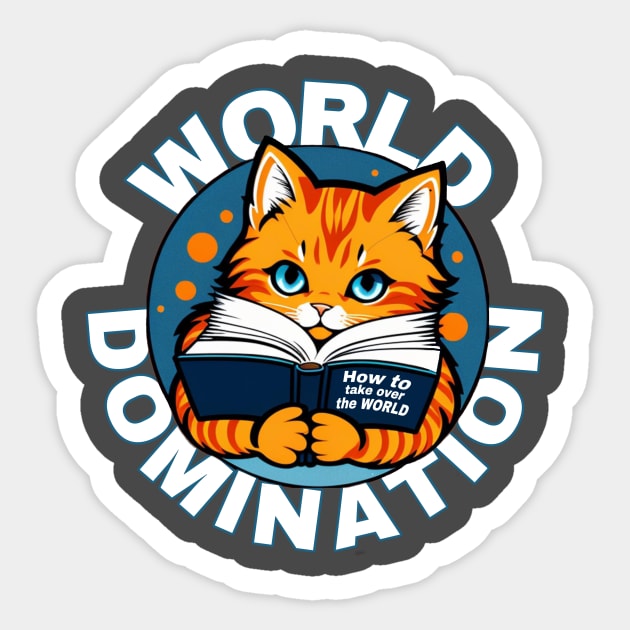 Cats World Domination Sticker by Pete the Cat Guy